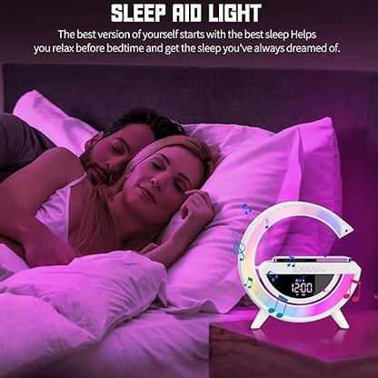 Digital Led  Wireless Charger Speaker